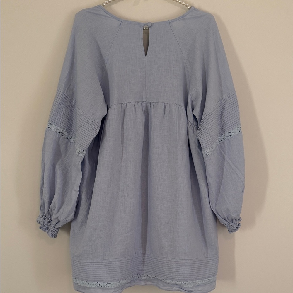 Mable Blue Button Dress - Picture 8 of 9